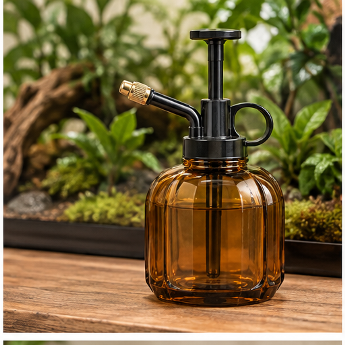 Hand Pump Misting Bottle — lifestyle