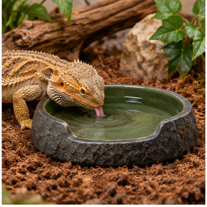 Ceramic Water Dish — lifestyle